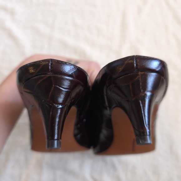 Madewell The Emilie Heeled Mule - Chocolate Raisin/ Size 7.5/ NY387 - Picture 5 of 7
